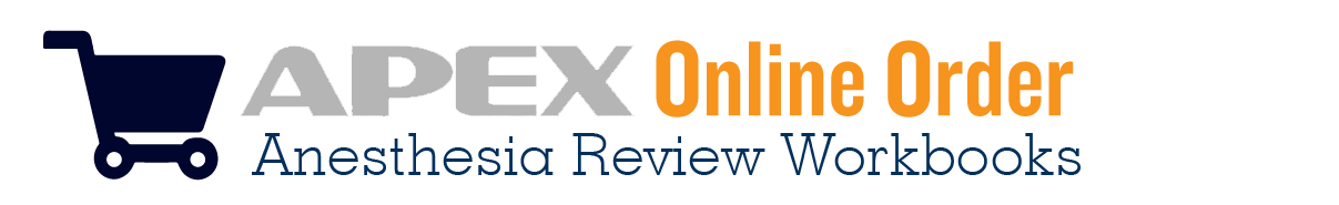 APEX Online Order Anesthesia Review Workbooks